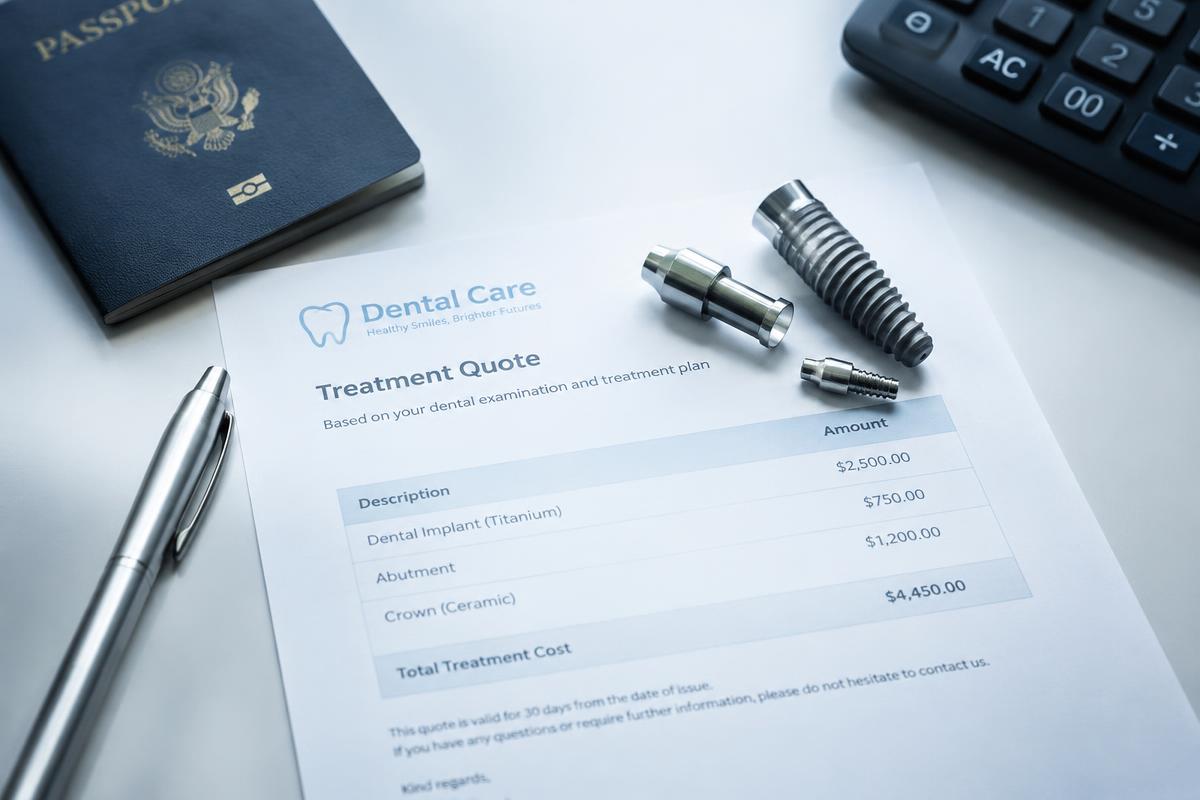 Dental implants uk vs turkey cost materials - illustrative photo
