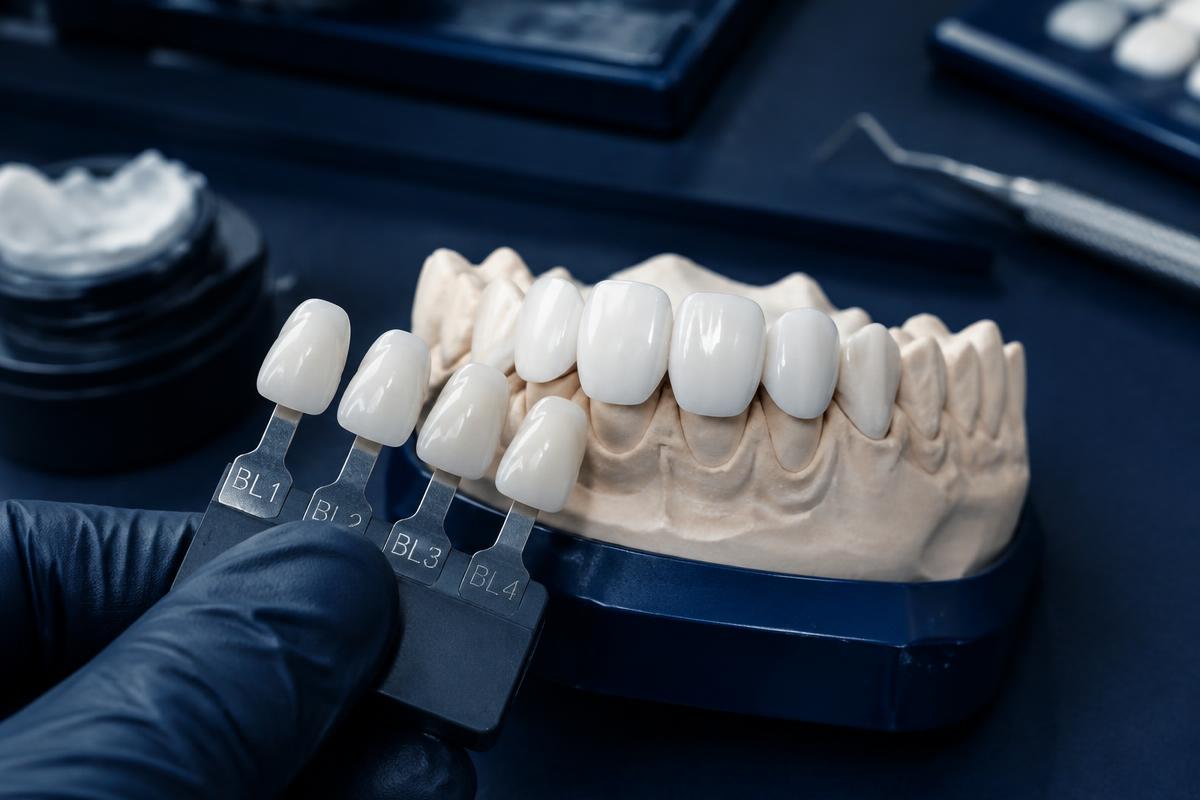 Zirconium veneers - illustrative photo